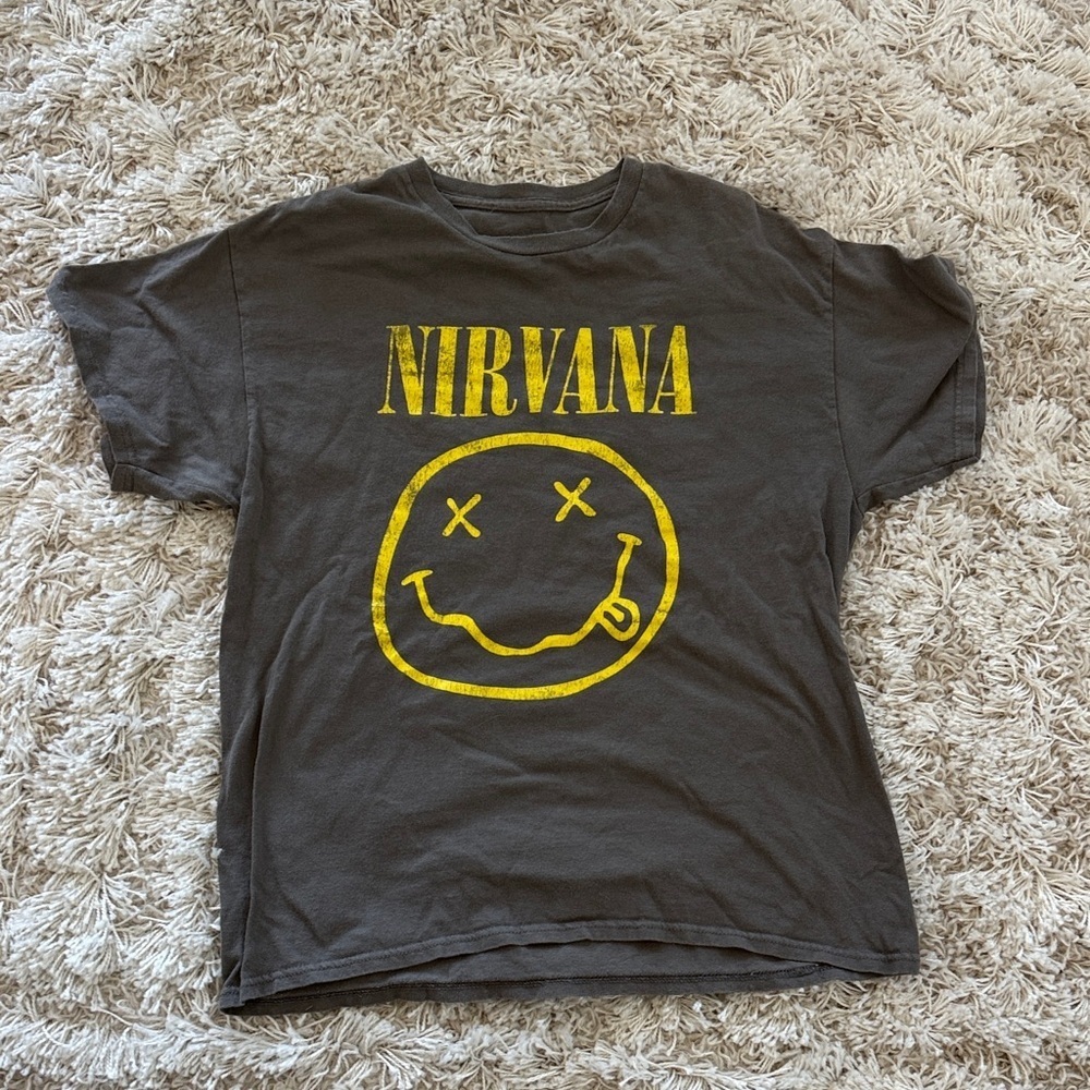 NIRVANA Happy Face T shirt